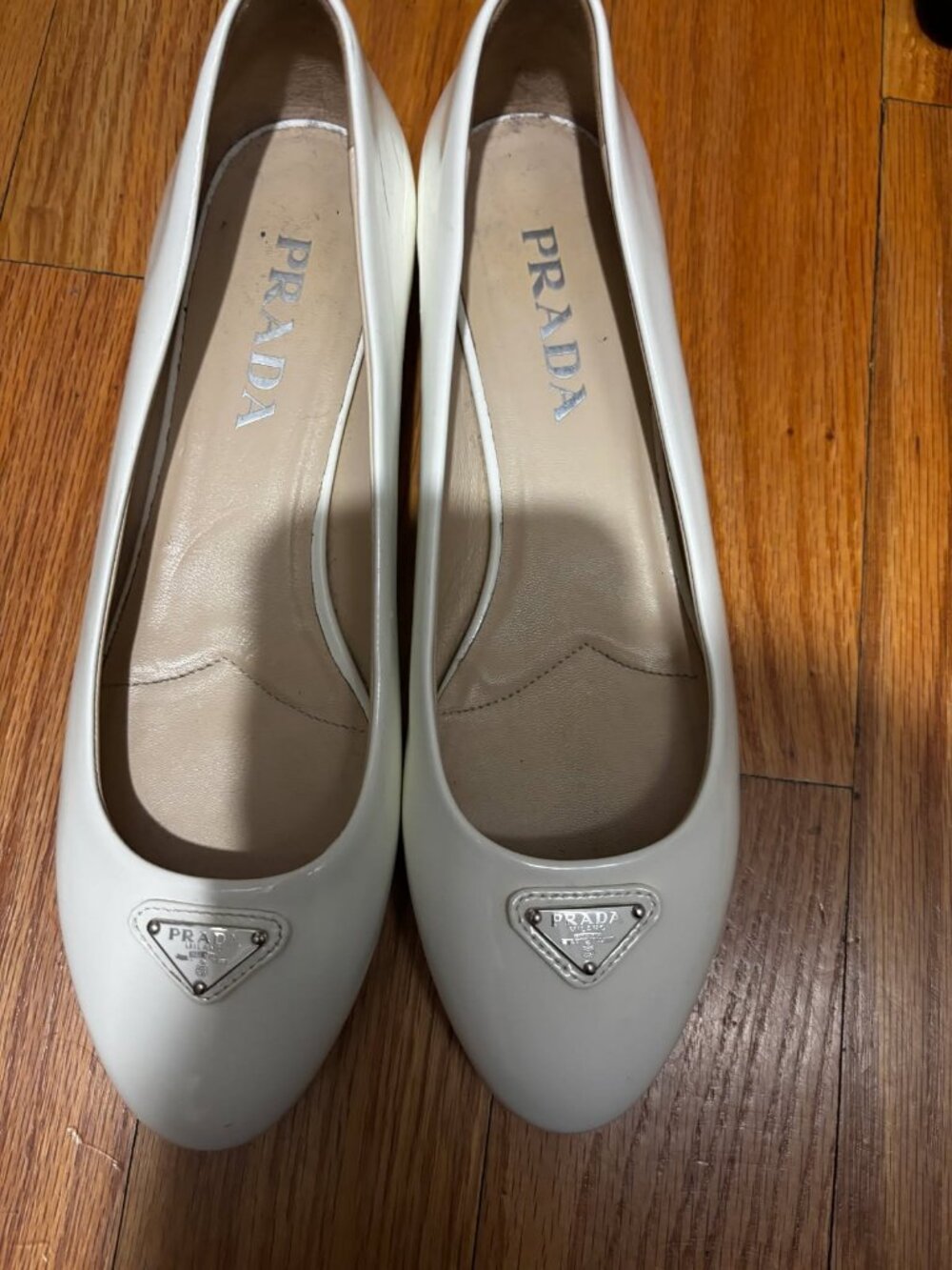 Prada white womans pump size 37.5 - Picture 4 of 9